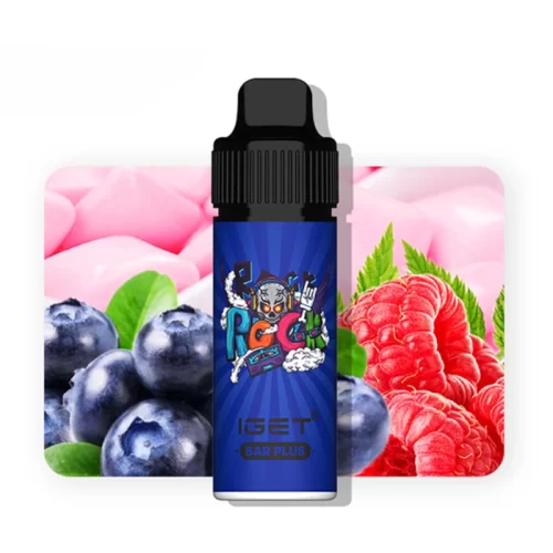 Blueberry Raspberry Bubble Gum - IGET Bar Plus 6000 Züge